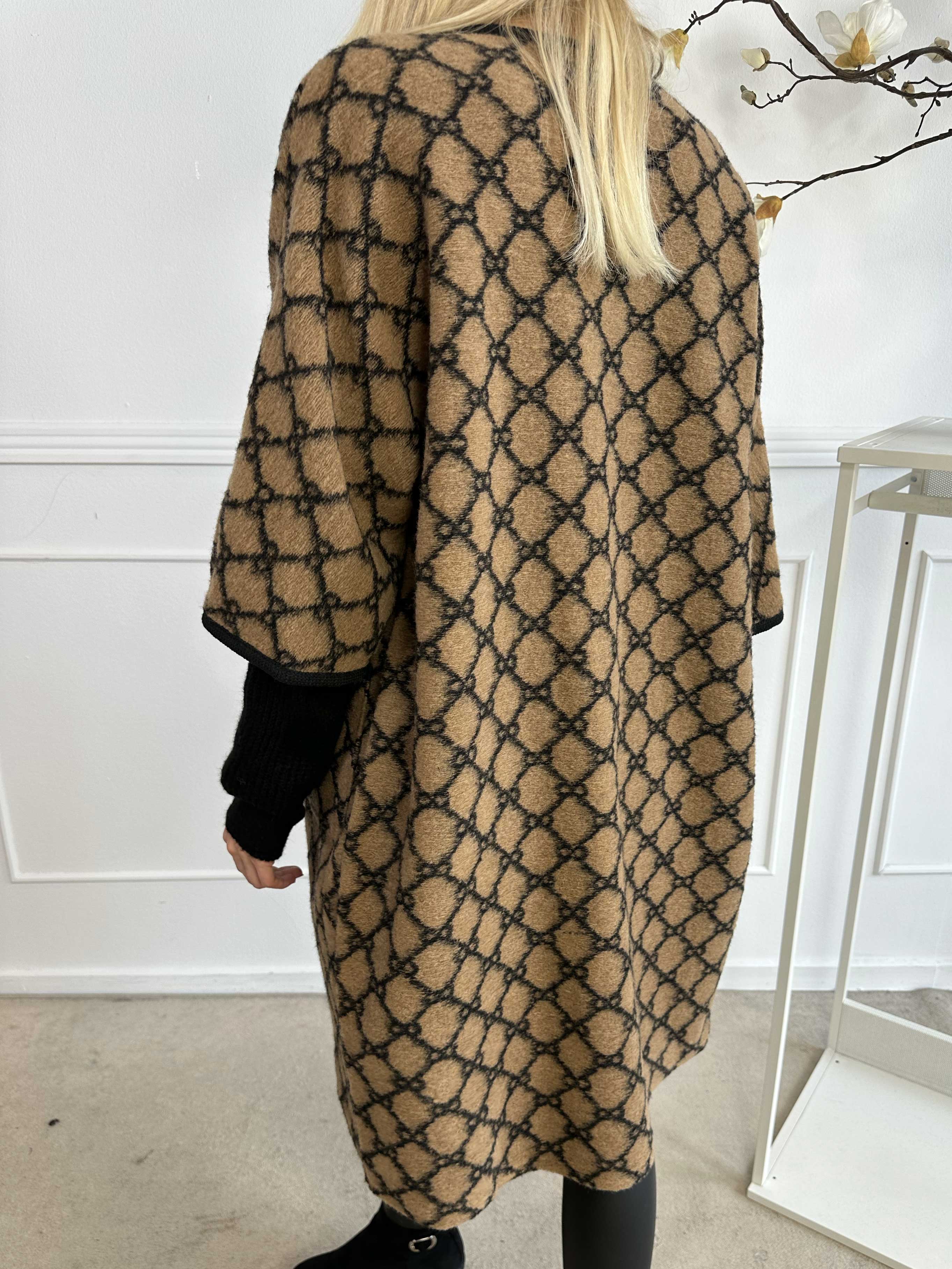 Arianna - Mønstret frakke